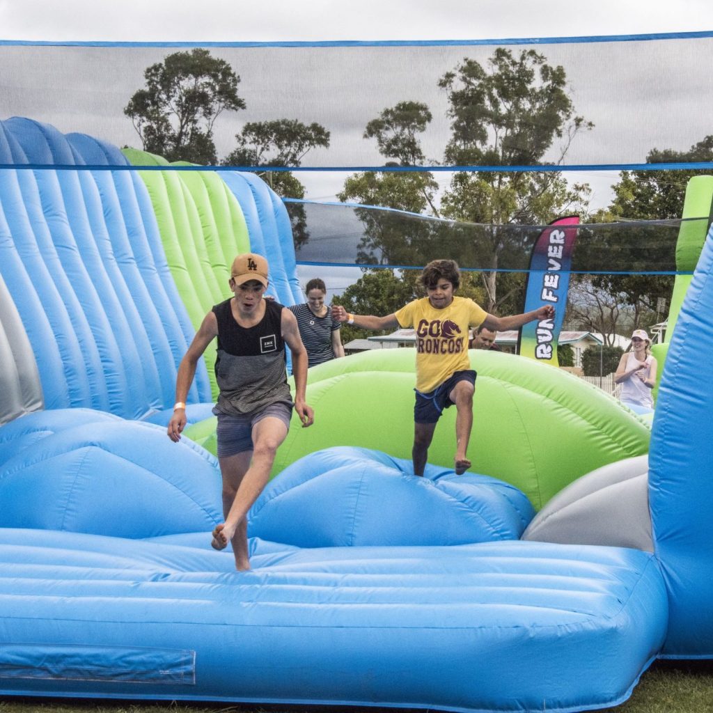 Aussie Inflatables Fun Run Fever Obstacles - Aussie Inflatables